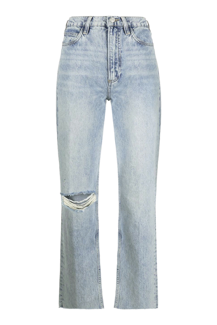 Le High 'N' Tight Raw Straight Jeans